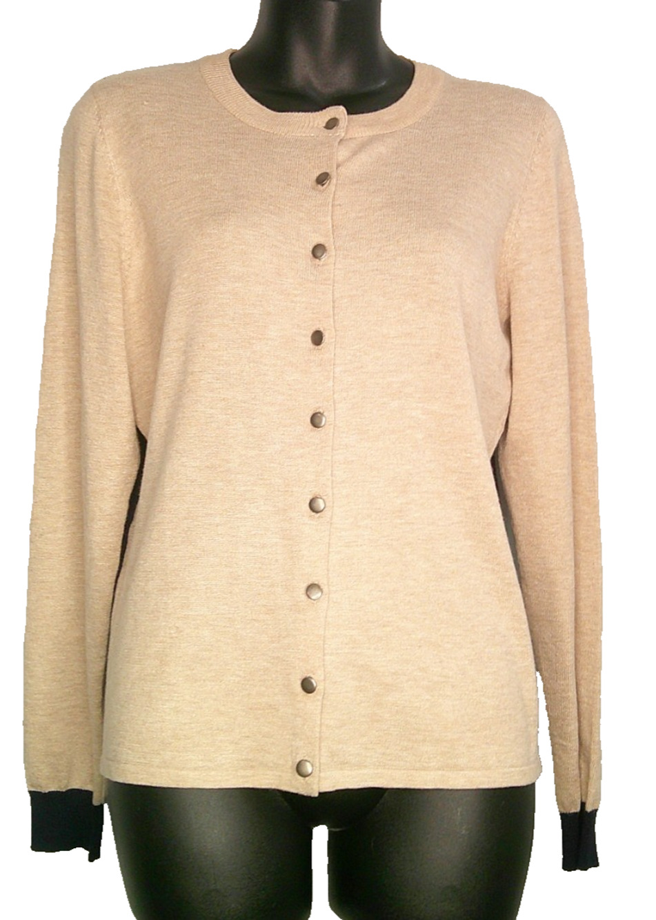 G by Giuliana Black Label Cardigan Women’s Med Sand Heather Eclipse Tequila Lime